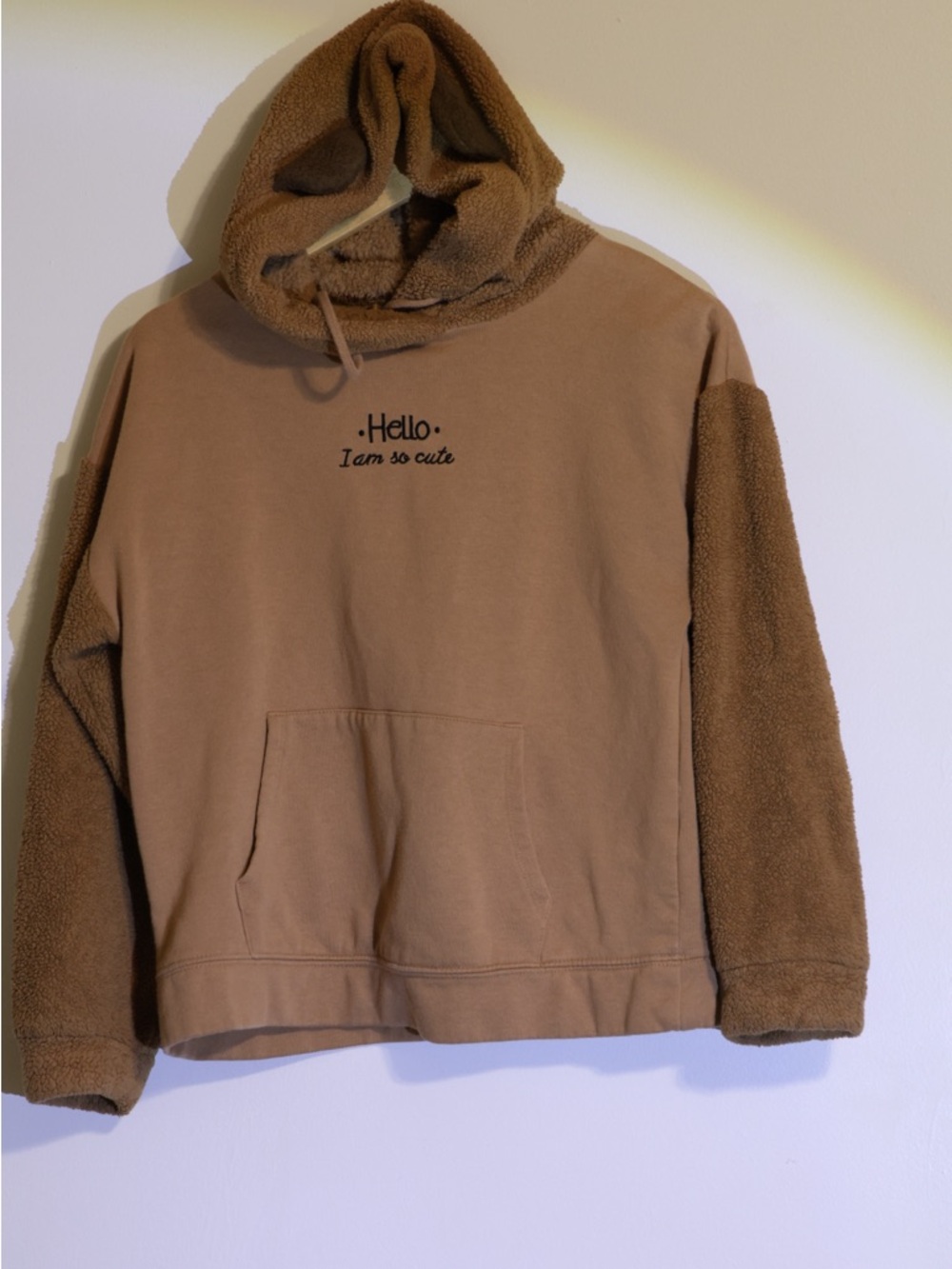 Boy's Hooded Pullover Sweater - Brown
